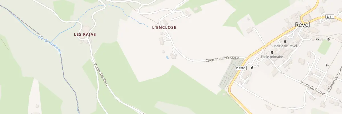Plan du 225 Che de l’Enclose à Revel