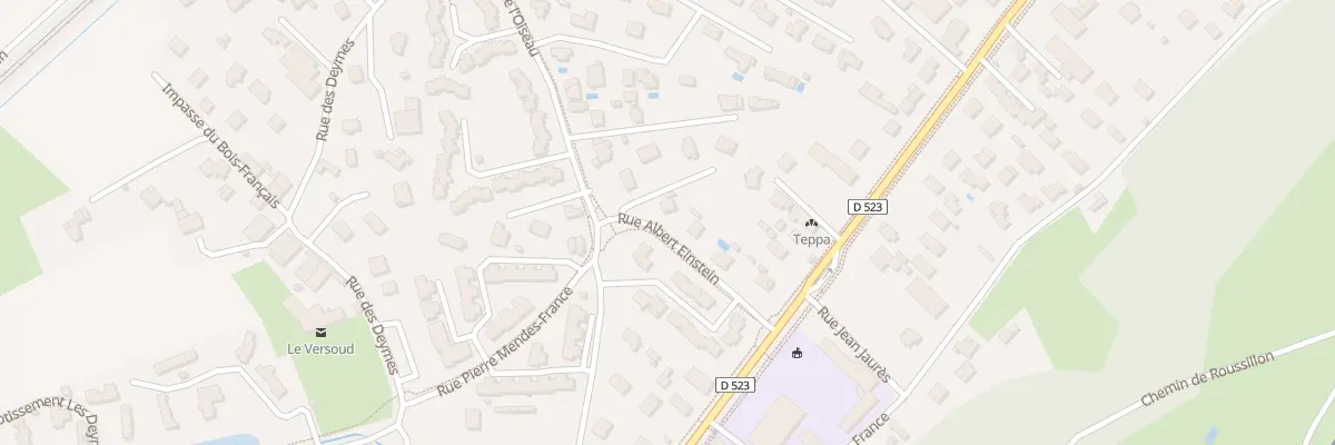Plan du 106 Rue Albert Einstein au Versoud