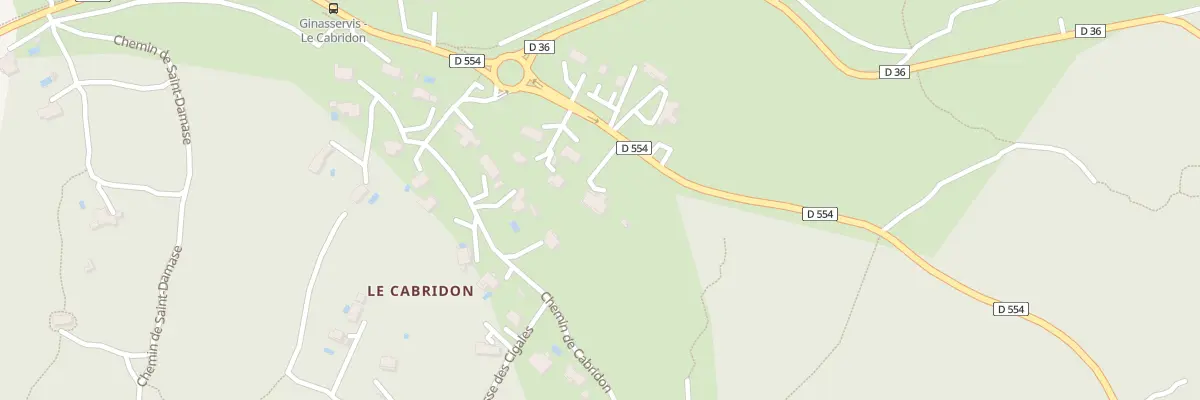 Plan du 5540 Cabridon à Ginasservis