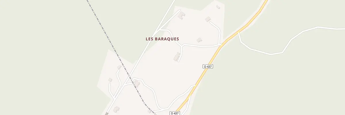 Plan du 3 Les Baraques à La Rixouse