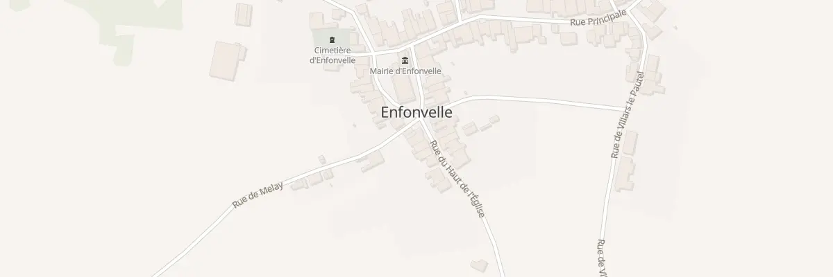 Plan du 2 Rue du Haut de l’Eglise à Enfonvelle