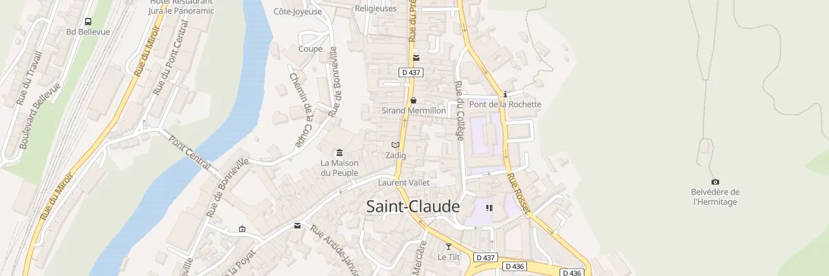 Plan du 8 Rue du Pré à Saint-Claude