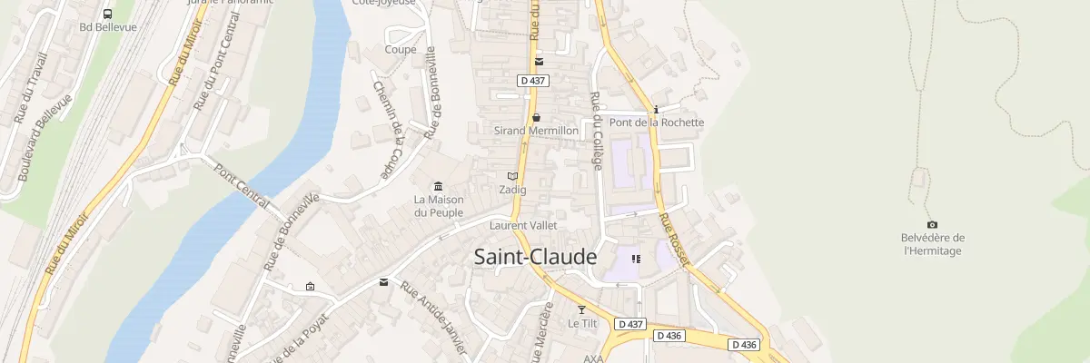 Plan du 6 Rue du Pré à Saint-Claude