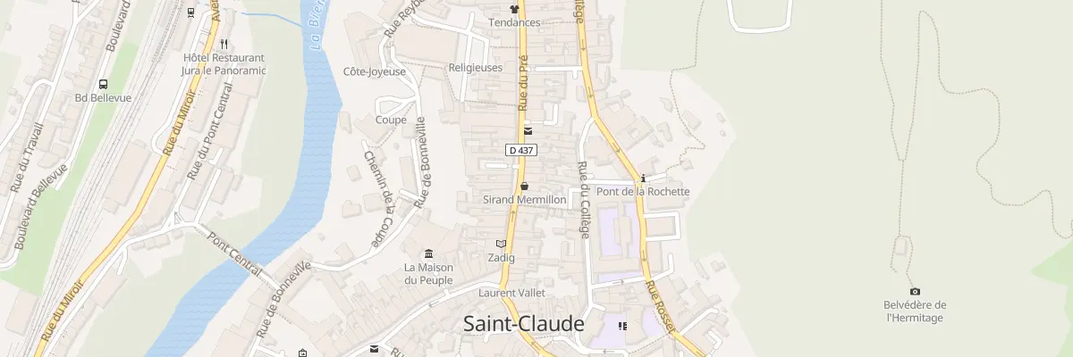 Plan du 18 Rue du Pré à Saint-Claude