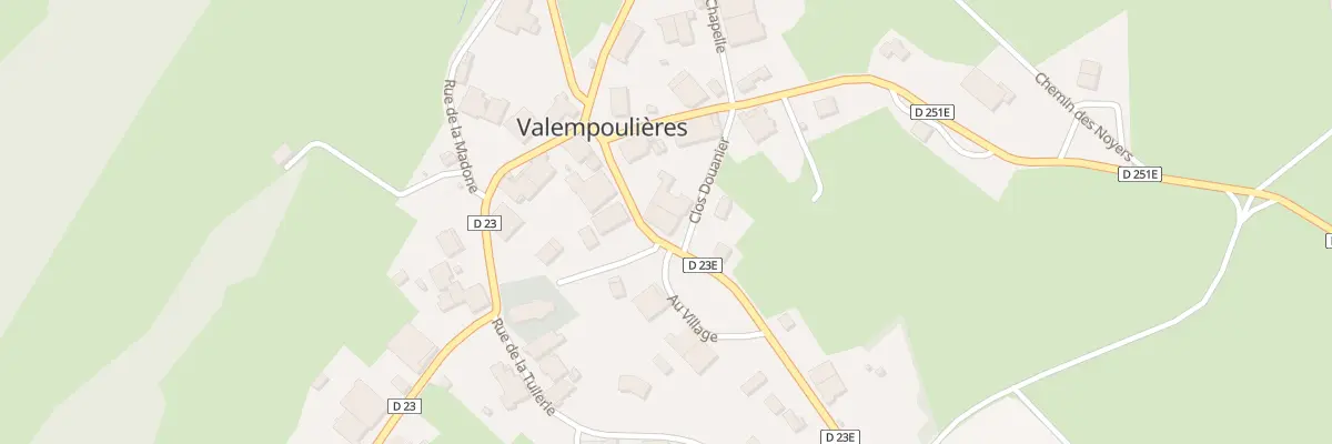 Plan du 5033 Au Village à Valempoulières