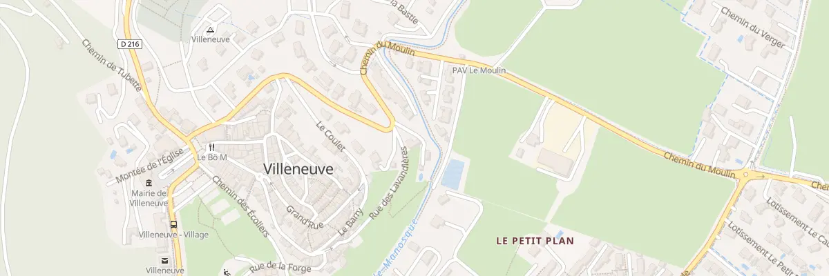 Plan du 5504 Le Coulet à Villeneuve