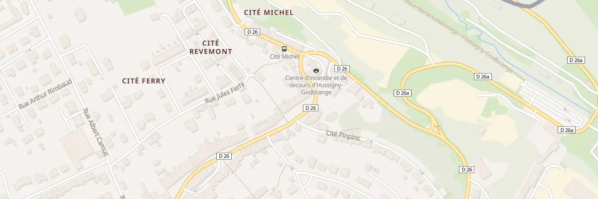 Plan du 6 Rue Jean Jaurés à Hussigny-Godbrange