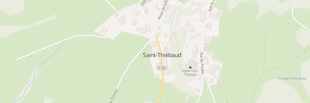 Plan du 2 Rte de Salins à Saint-Thiébaud
