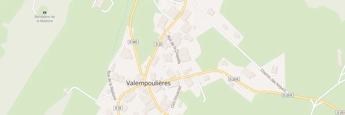 Plan du 8 Rue de la Chapelle à Valempoulières