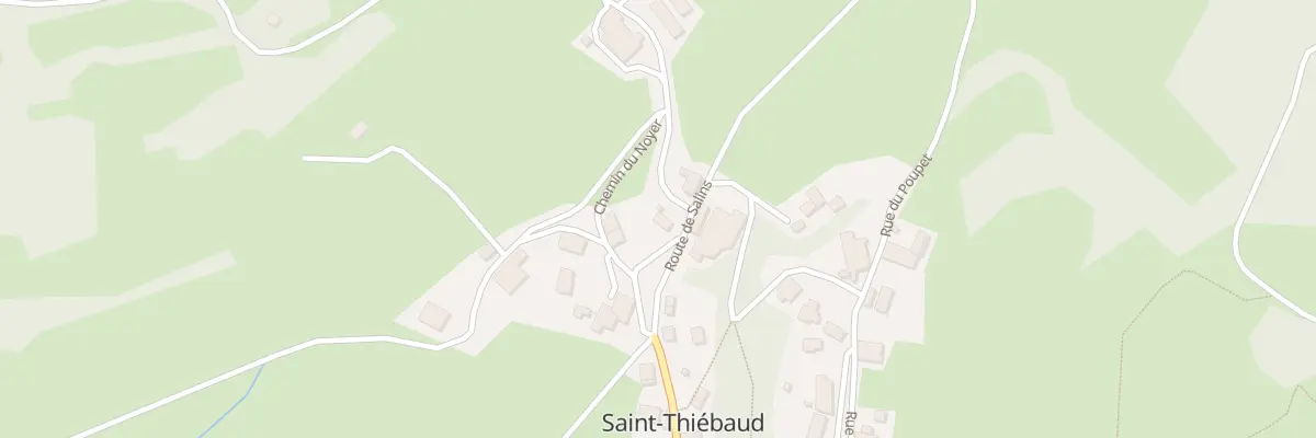 Plan du 1 Pl de la Mairie à Saint-Thiébaud