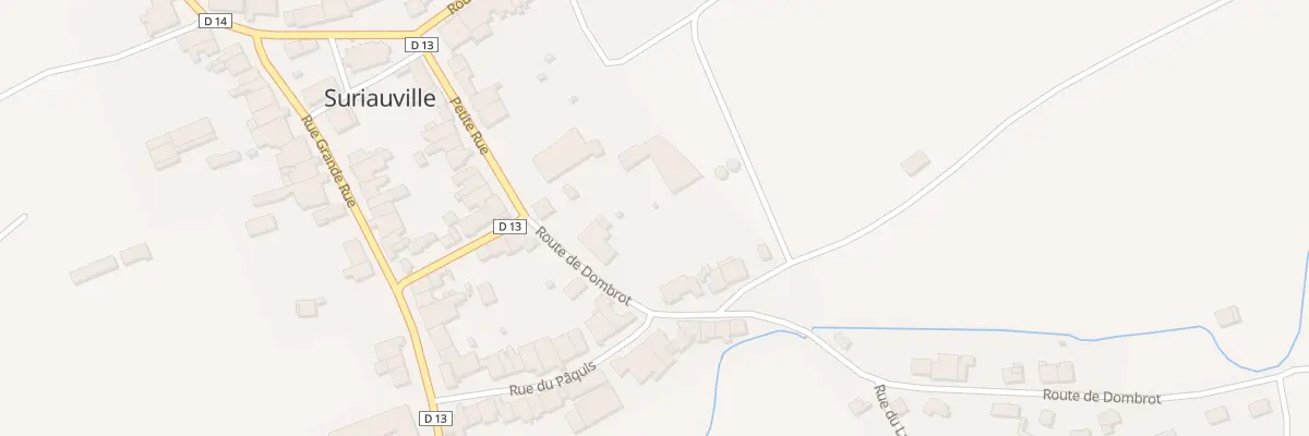 Plan du 45 Rte de Dombrot à Suriauville