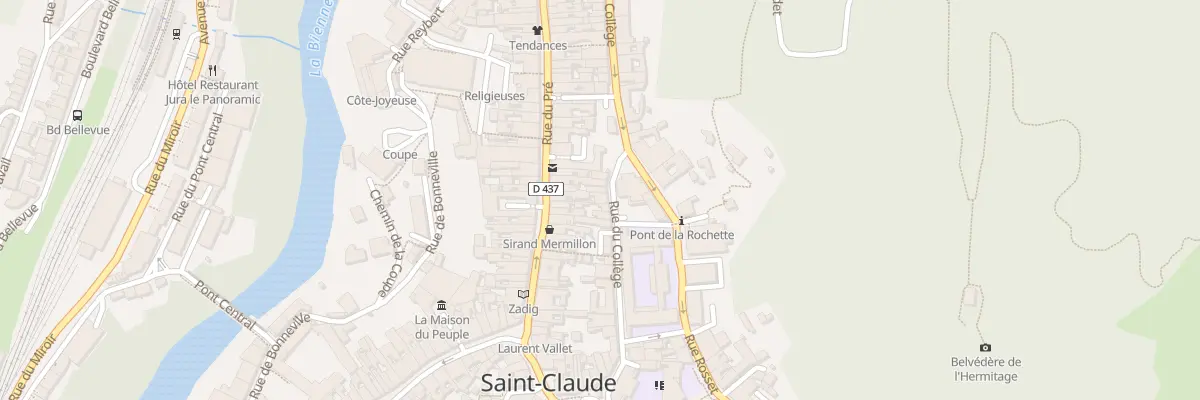 Plan du 23 Rue du Collège à Saint-Claude