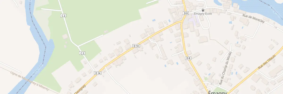 Plan du 7 Rue de Chevigney à Émagny