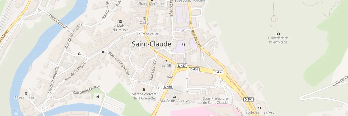 Plan du 3 Rue des Écoles à Saint-Claude