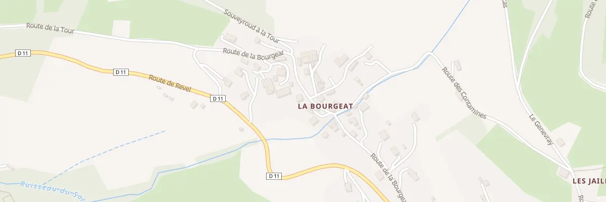 Plan du 283 Rte de la Bourgeat à Revel