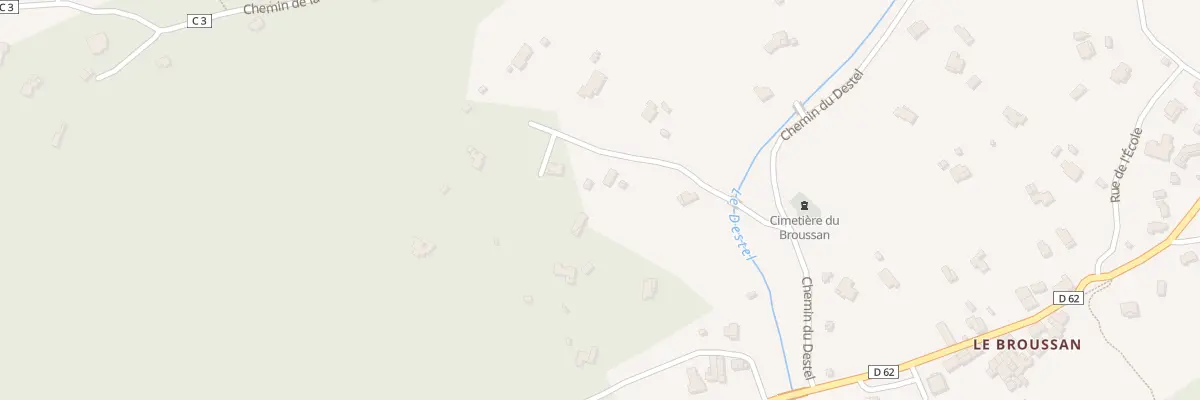 Plan du 153 Che de la Rouvière à Évenos