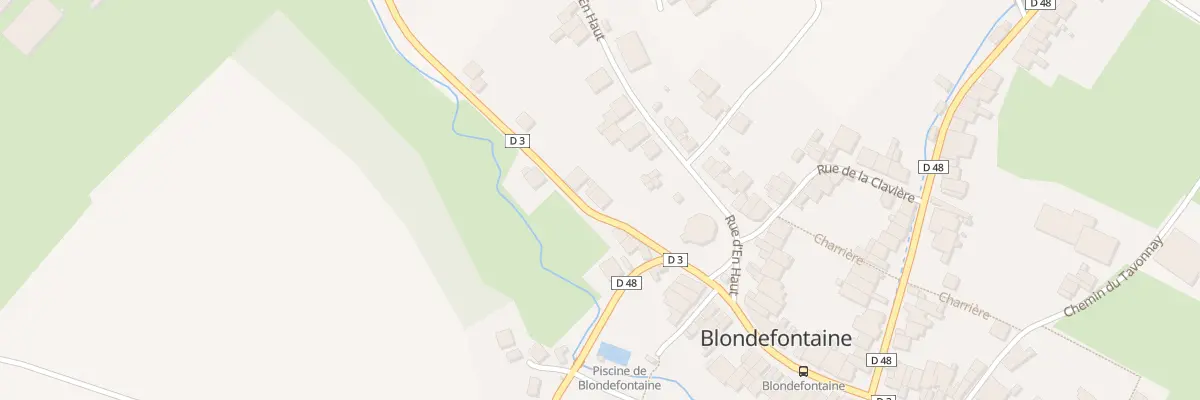 Plan du 2 Rte de Bourbonne à Blondefontaine