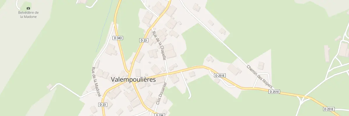 Plan du 11 Rue de la Chapelle à Valempoulières