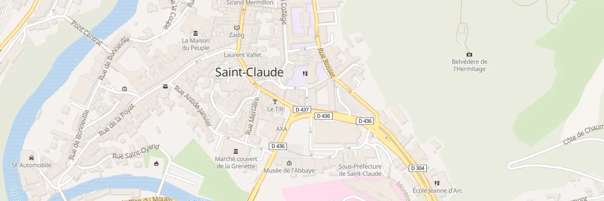 Plan du 9 Pl de l’Abbaye à Saint-Claude