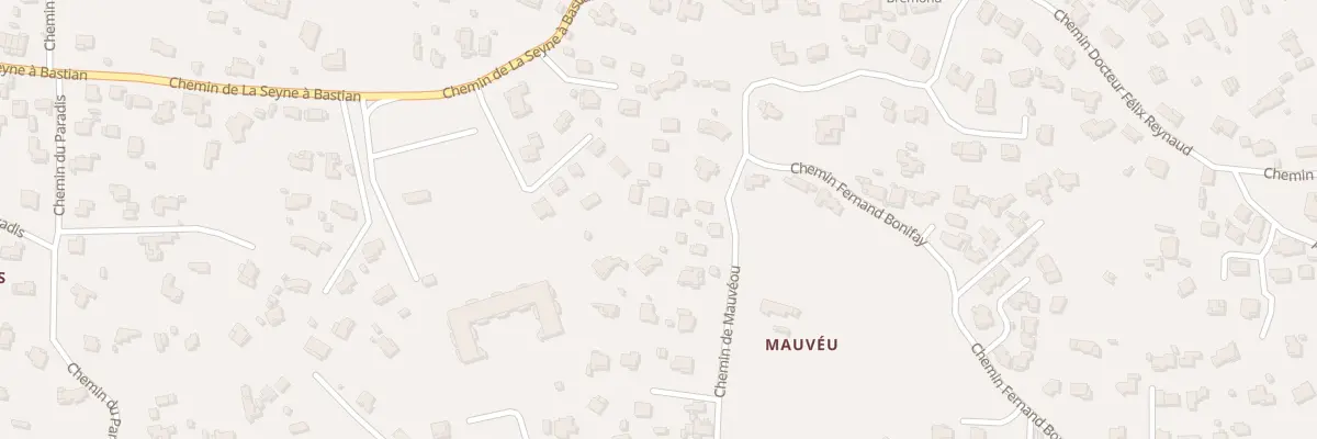 Plan du 335 Che de Mauveou à La Seyne-sur-Mer
