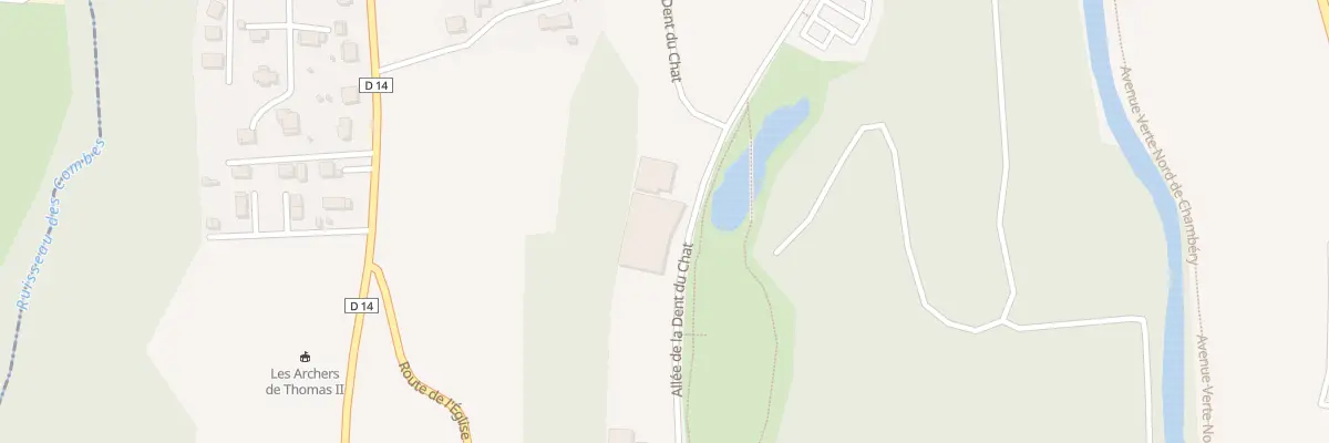 Plan du 630 All de la Dent du Chat à La Motte-Servolex