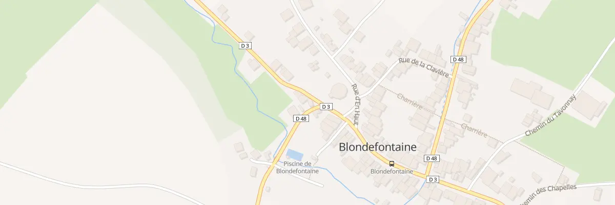 Plan du 2 Rte de Barges à Blondefontaine