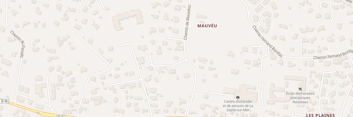Plan du 551 Che de Mauveou à La Seyne-sur-Mer