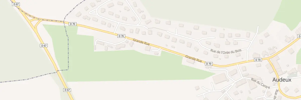 Plan du 25 Gr Grande Rue à Audeux