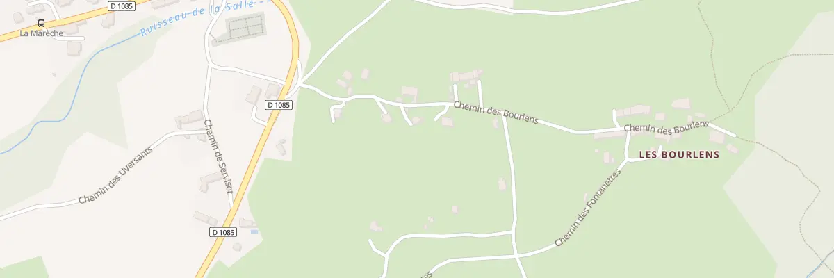 Plan du 5220 Sagne à La Salle-en-Beaumont