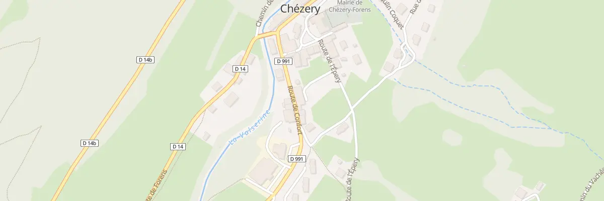 Plan du 121 Rte de Confort à Chézery-Forens