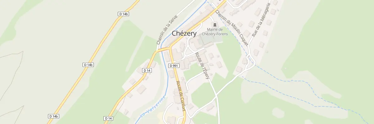Plan de L’Abbaye à Chézery-Forens