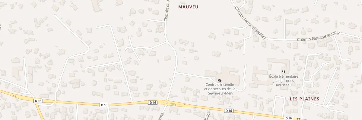 Plan du 606 Che de Mauveou à La Seyne-sur-Mer