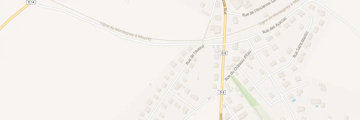 Plan du 6 Rue de l’Avenir à Émagny