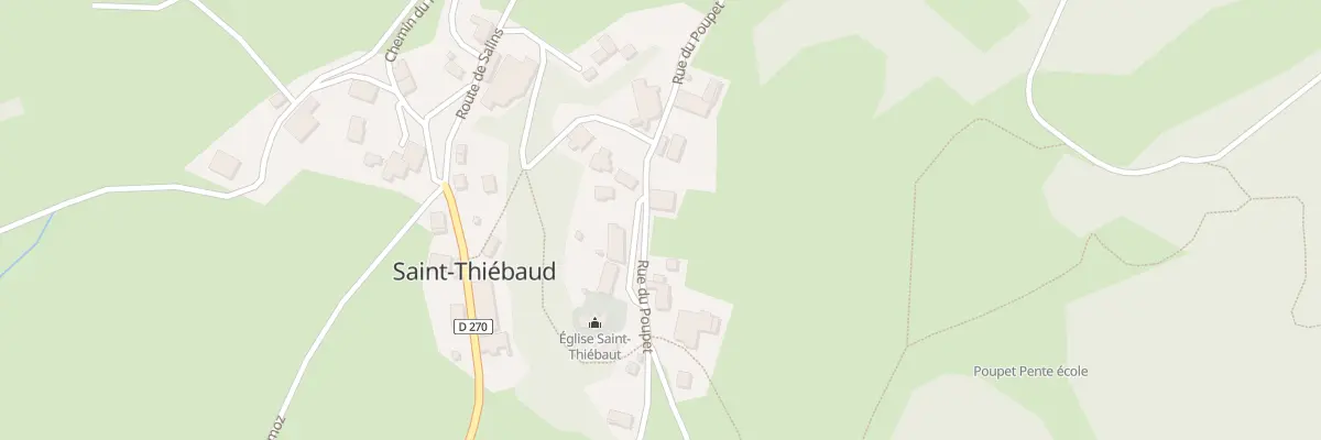 Plan du 3 Rue du Poupet à Saint-Thiébaud
