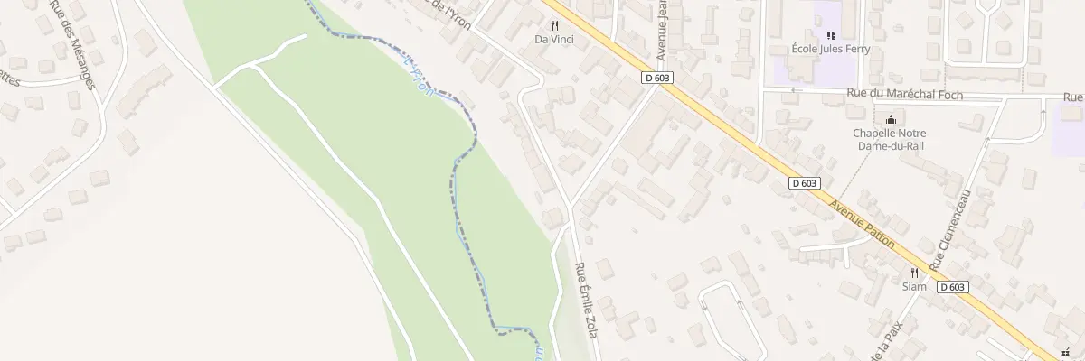 Plan du 20T Rue Emile Zola à Jarny