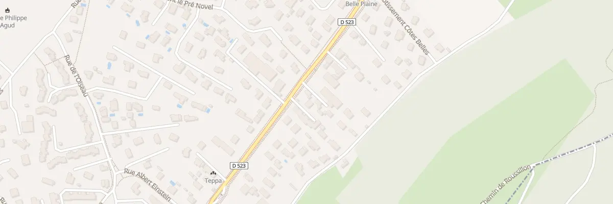 Plan du 514 Av Pasteur au Versoud
