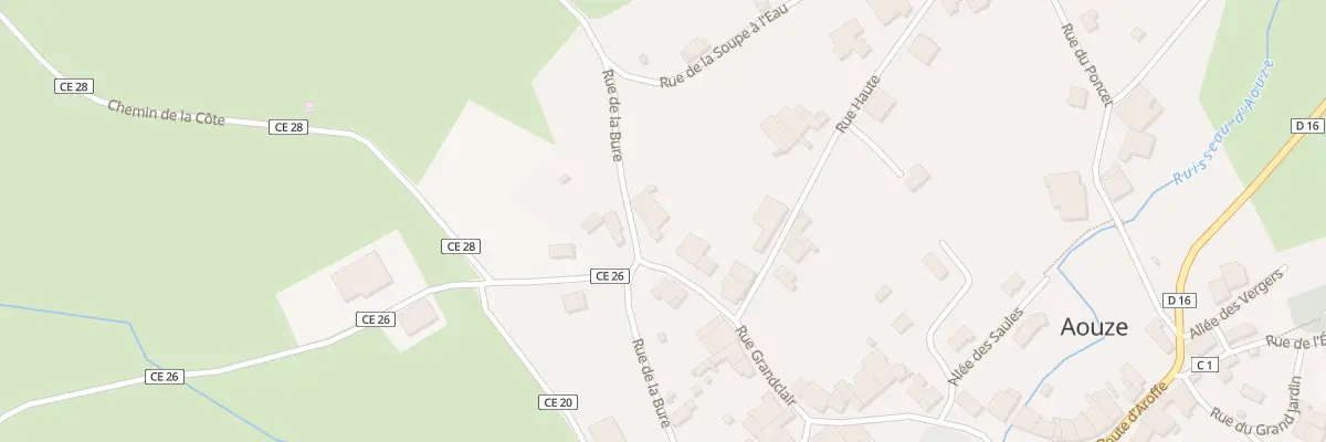 Plan du 316 Rue de Bure à Aouze