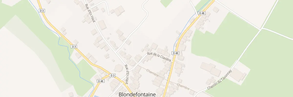 Plan du 7 Rue de la Claviere à Blondefontaine