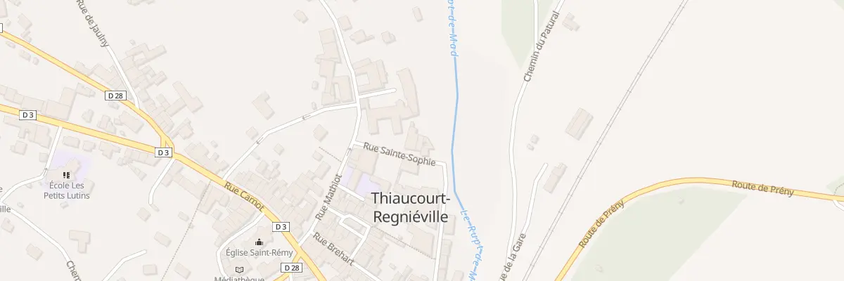 Plan du 3 Rue Sainte Sophie à Thiaucourt-Regniéville