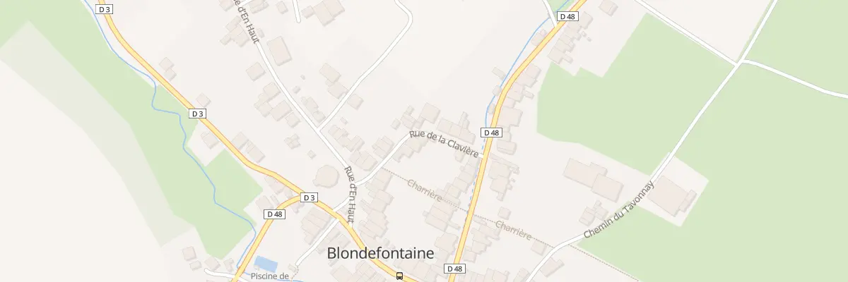 Plan du 8 Rue de la Claviere à Blondefontaine