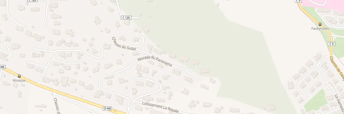 Plan du 21 Mte du Panorama à Ollioules