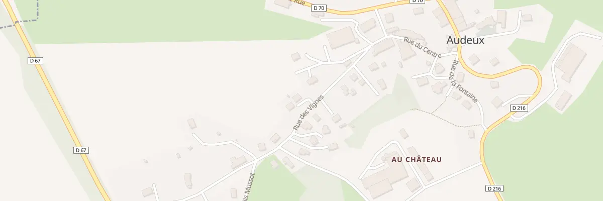 Plan du 6 Rue des Vignes à Audeux