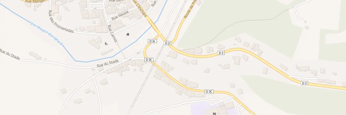 Plan du 1 Rte de Pont a Mousson à Thiaucourt-Regniéville