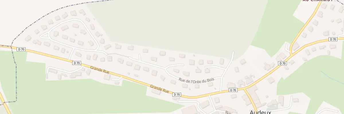 Plan du 16 Rue de l’Oree du Bois à Audeux