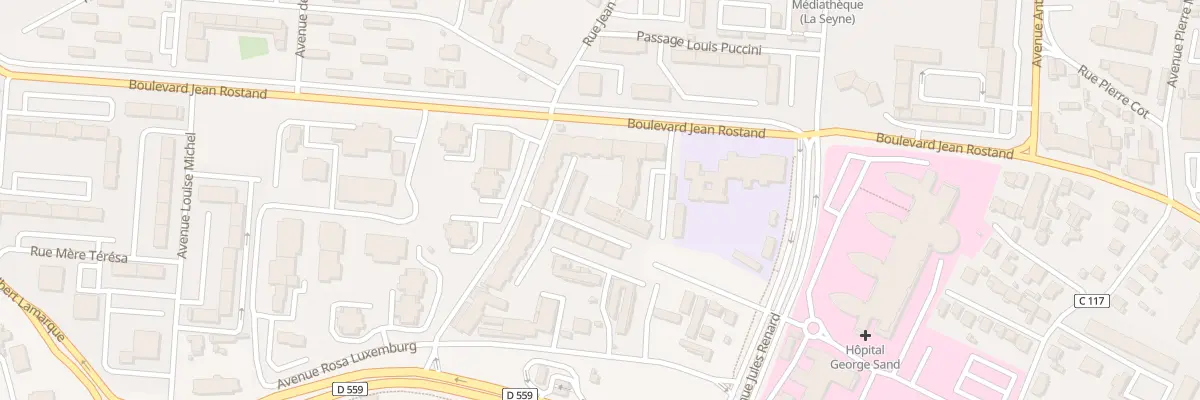 Plan du 450 Bd Jean Rostand à La Seyne-sur-Mer