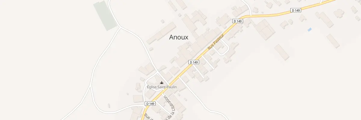 Plan du 34 Rue Pasteur à Anoux