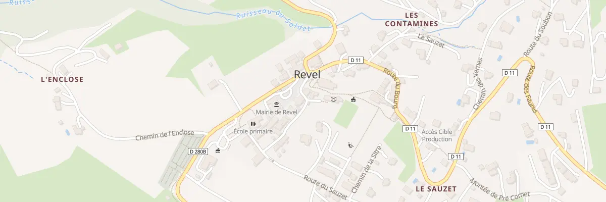 Plan du 5212 Le Village à Revel
