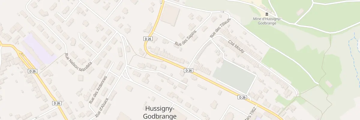 Plan du 44 Rue du Mal Foch à Hussigny-Godbrange