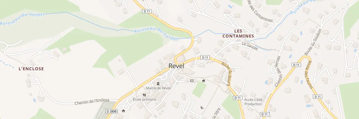 Plan du 19 Rte du Bourg à Revel