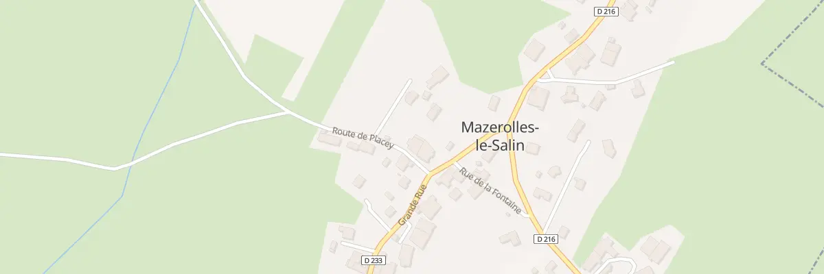Plan du 2 Rte de Placey à Mazerolles-le-Salin